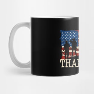 American Flag Thank You Veterans Mug